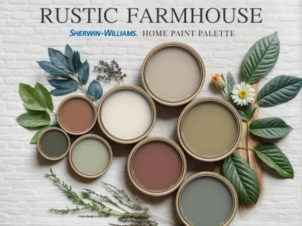 Rustic Farmhouse Home Paint Palette, Sherwin Williams 2025
