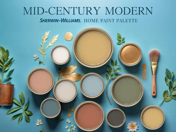 Mid-Century Modern Home Paint Palette Sherwin