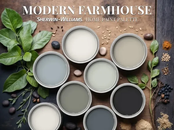 Modern Farmhouse Home Paint Palette, Sherwin Williams 2025 Inspired